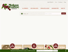Tablet Screenshot of makuacoffee.com